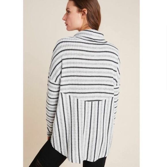 Anthropologie Saturday Sunday Pippa Hacci Oversized Turtleneck Sweater Large - Picture 16 of 16